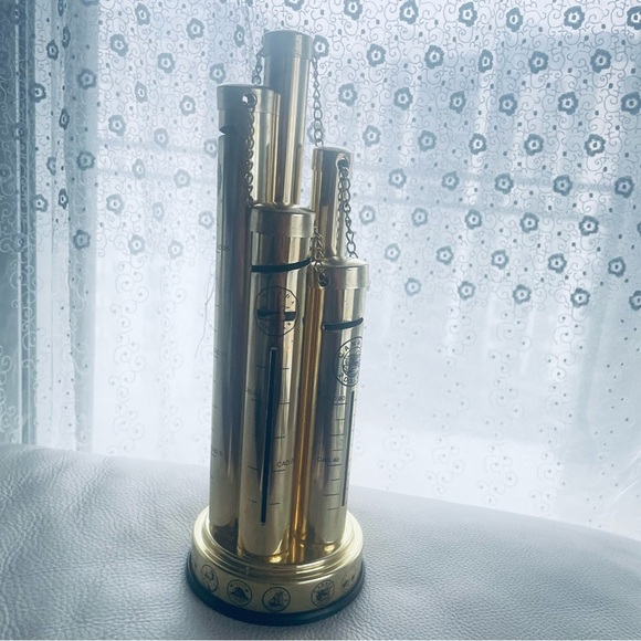 TUBE COINS METAL ART DECOR GOLD TONE COLOR SAVE COINS ART - Picture 5 of 12